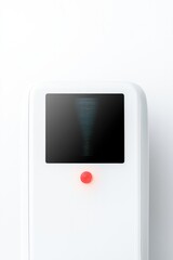 Minimalist design showcases sleek device with prominent screen a