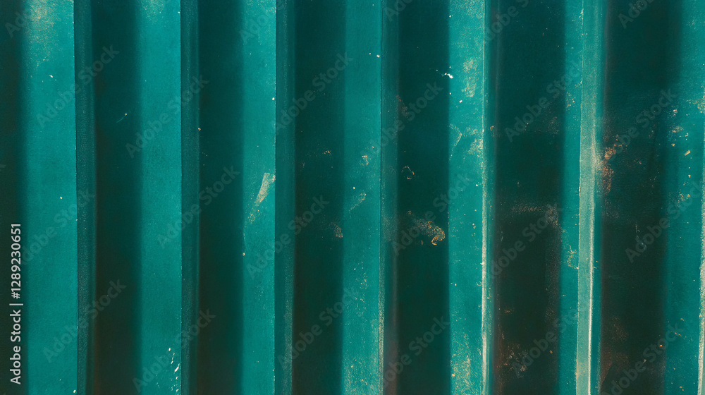 Poster textured vertical ribbed green paper background for design projects