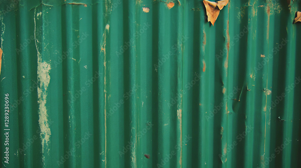 Poster vertical ribbed green paper texture with subtle details for background or design