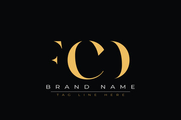 FCD abstract letter logo design. This logo is designed by three abstract letters.