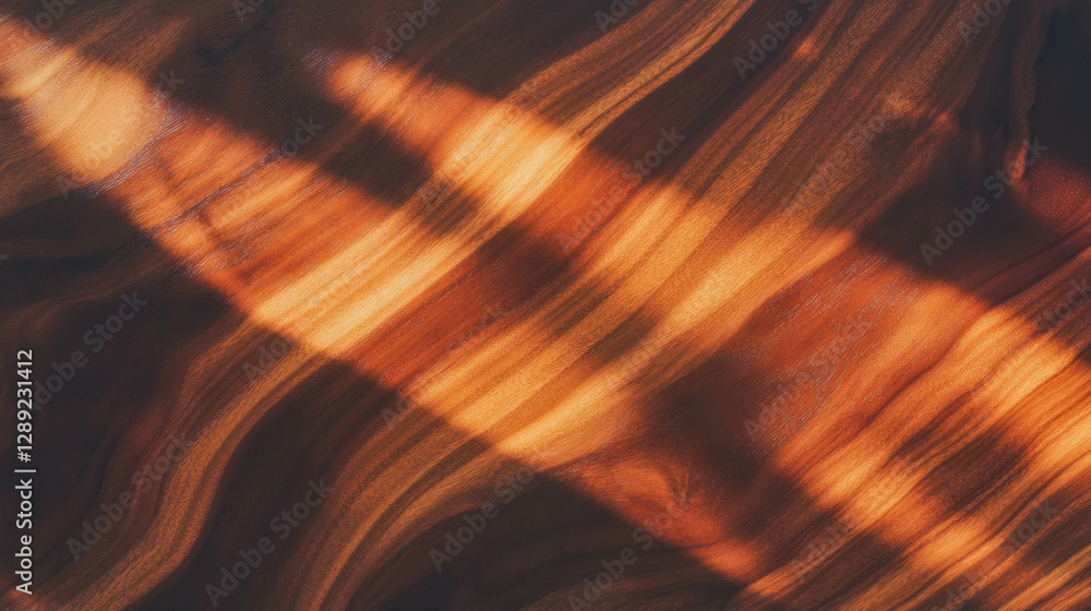 Poster warm walnut texture with dramatic light patterns for creative design