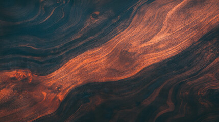 Obraz premium Rich walnut texture with dark ambient lighting for backgrounds and design