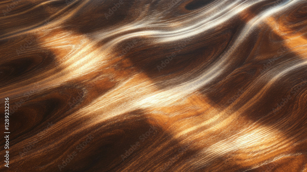 Poster intricate walnut wood texture with figured grain patterns for design