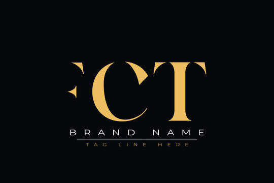 FCT abstract letter logo design. This logo is designed by three abstract letters.