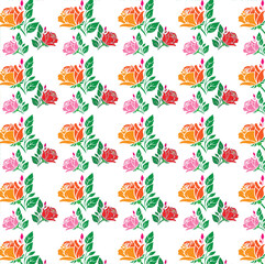 seamless pattern with flowers