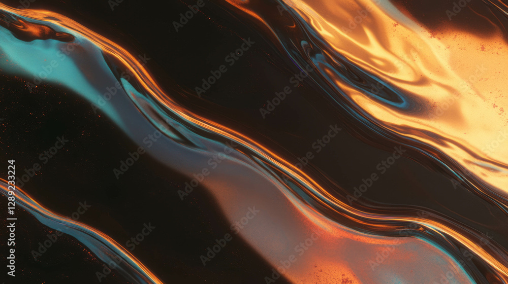 Poster Abstract swirling walnut texture with mottled grain for artistic background design