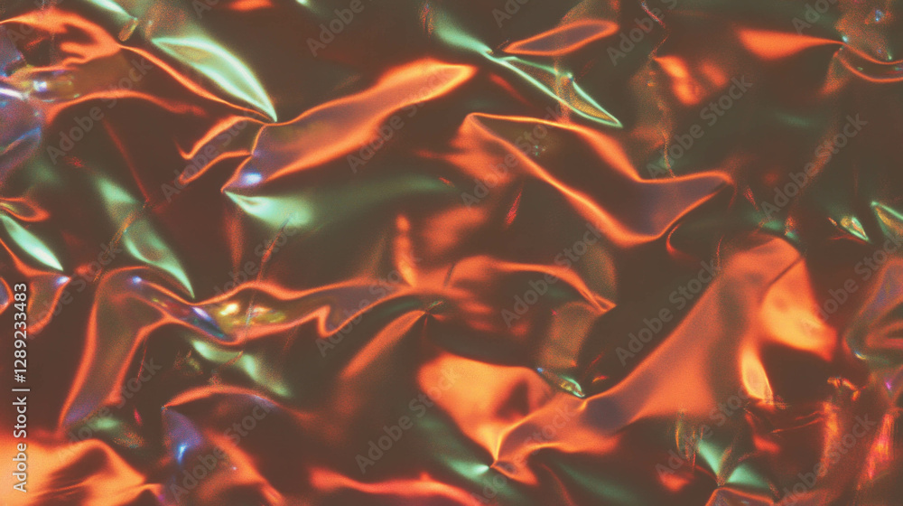 Aufkleber vibrant and warm reddish brown abstract texture with organic flowing patterns