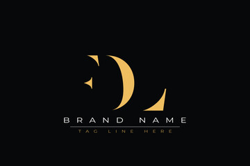 FDL abstract letter logo design. This logo is designed by three abstract letters.
