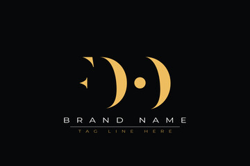 FDO abstract letter logo design. This logo is designed by three abstract letters.