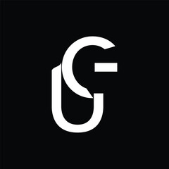 Initial letter UG logo design 
