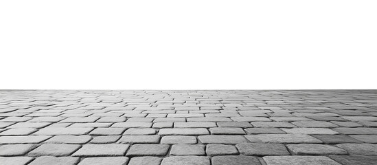 stone paver floor isolated on a transparent background