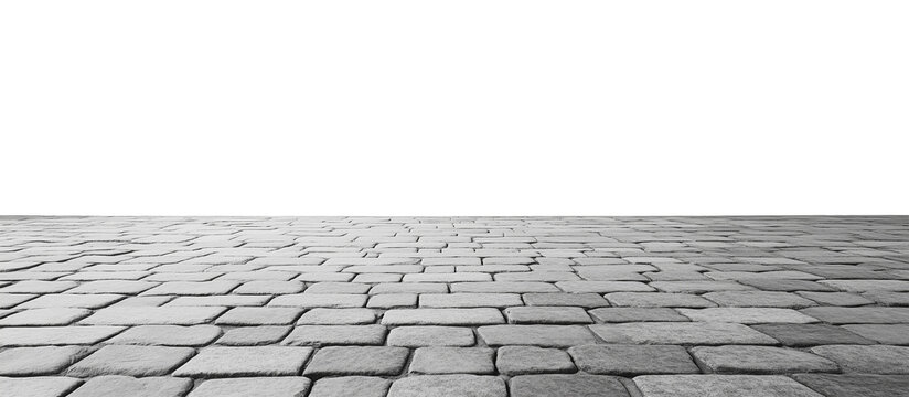 stone paver floor isolated on a transparent background