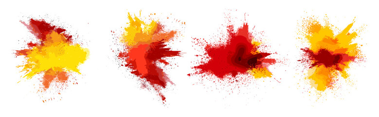 Abstract colorful background, vector red yellow color powder explosion, colorful rainbow holi paint, color burst, festival explosion, vibrant dust cloud, festival of colors