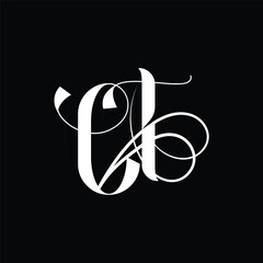 Initial letter CT logo design 