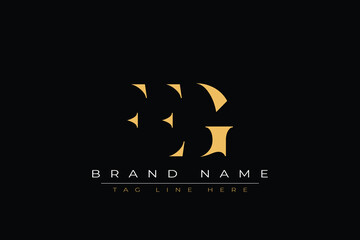 FEG abstract letter logo design. This logo is designed by three abstract letters.
