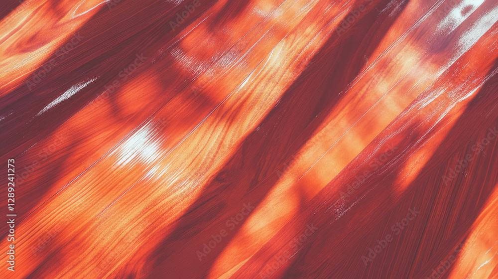 Aufkleber abstract wood texture with inlaid patterns and light reflections