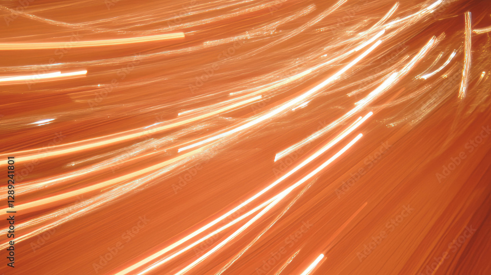Aufkleber dynamic light trails on wooden texture for abstract background design