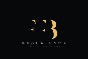 FFB abstract letter logo design. This logo is designed by three abstract letters.