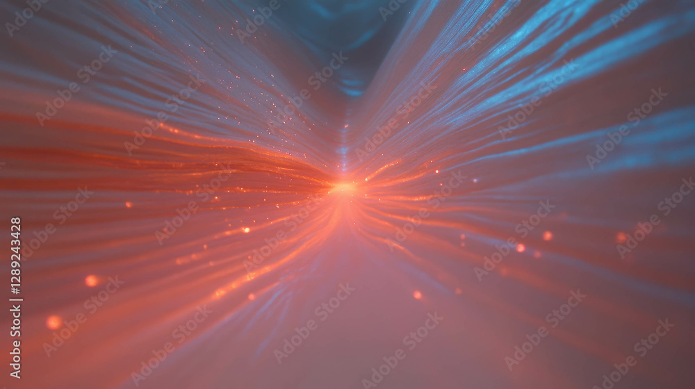 Poster abstract wood texture with pulsating red light surreal background for digital art