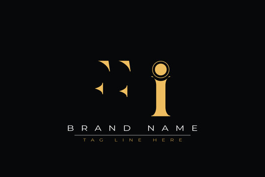 FFI abstract letter logo design. This logo is designed by three abstract letters.