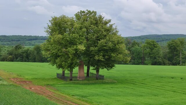 Monument of the franco prussian war in 1870 Gorze near Metz France