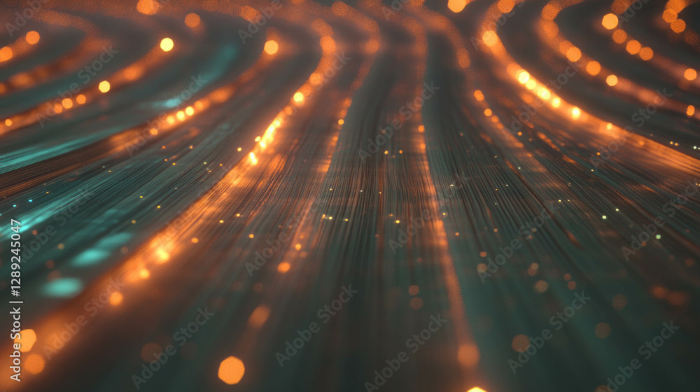 Aufkleber Abstract texture of wood with vibrating strings and bright light patterns for artistic design