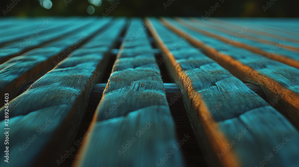 Poster abstract textured wood with woven silk strings for design