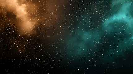 Vibrant Cosmic Background with Colorful Nebula and Sparkling Stars