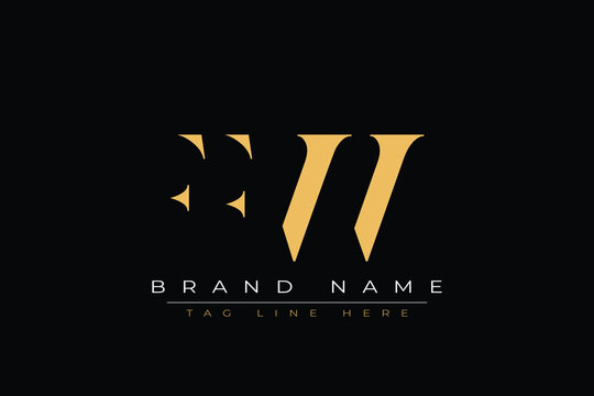 FFW abstract letter logo design. This logo is designed by three abstract letters.