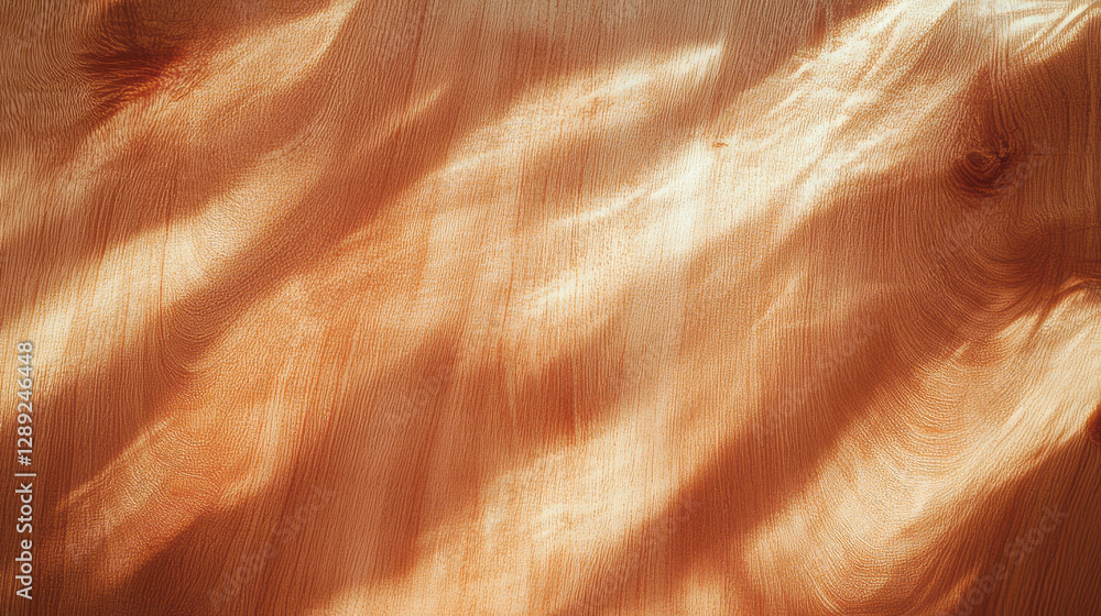 Aufkleber warm cherry wood texture with open grain and soft light for design