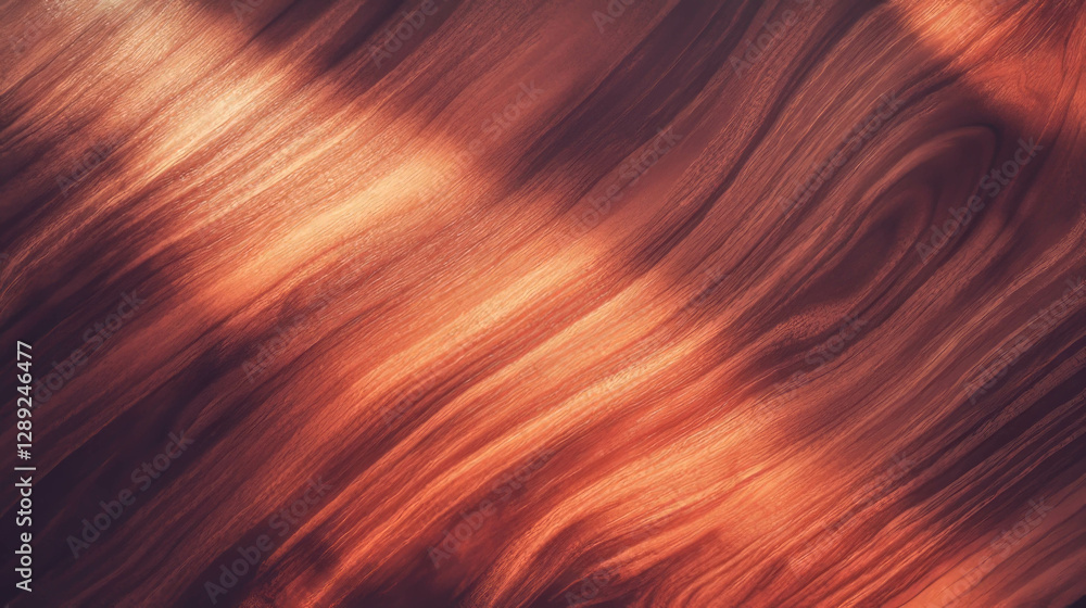 Poster Warm cherry wood texture with open grain and smooth finish for design projects