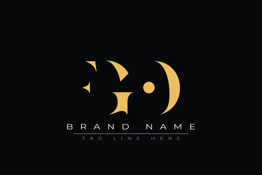 FGO abstract letter logo design. This logo is designed by three abstract letters.