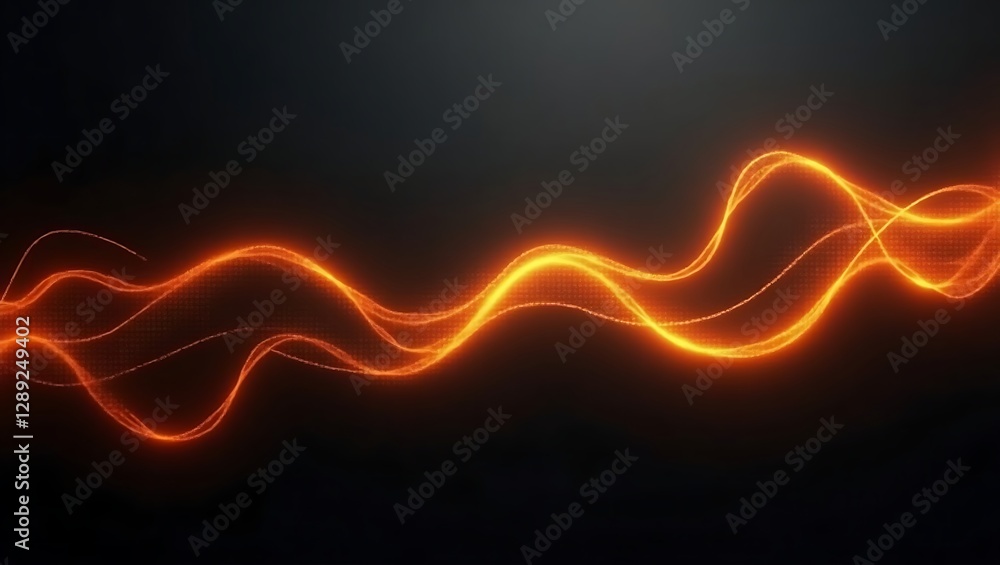 Poster Abstract background with glowing lights. Generative Ai.