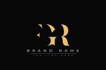 FGR abstract letter logo design. This logo is designed by three abstract letters.