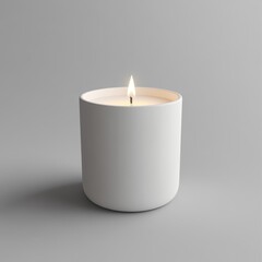 Bright Aroma Candle Mockup for Brand Promotion in a Celebratory Setting