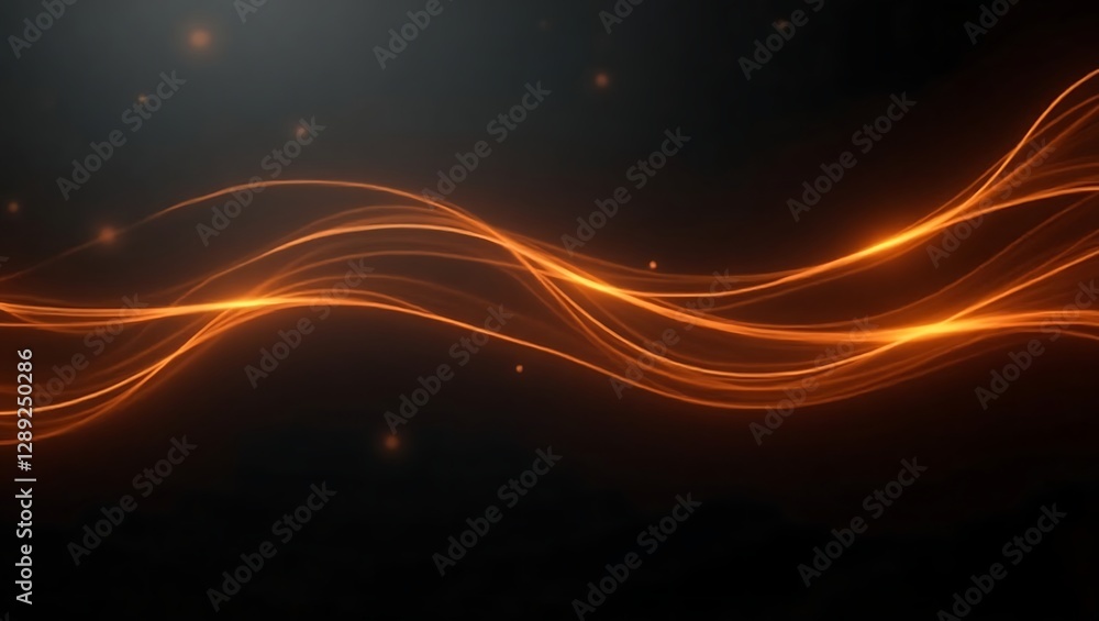 Poster Abstract background with glowing lights. Generative Ai.