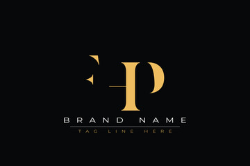 FHP abstract letter logo design. This logo is designed by three abstract letters.