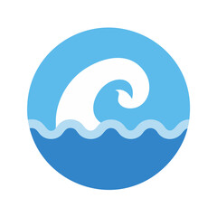 Ocean Wave Marine Conservation Icon Set Vector Art Illustration for Environmental Design