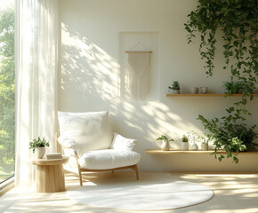 Scandinavian Serenity: Bright and Natural Dining Space