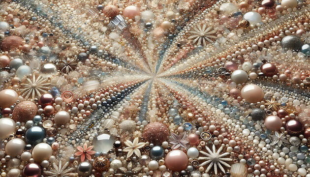 endless streams of beads and beads