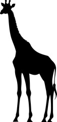 giraffe illustration silhouette