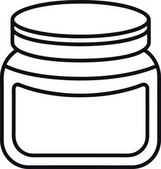 cream-jar-editable-stroke-outline-icon-isolated