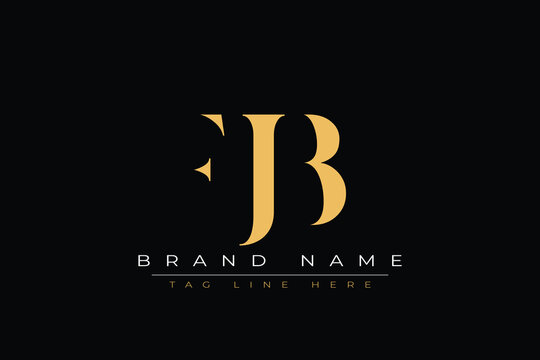 FJB abstract letter logo design. This logo is designed by three abstract letters.