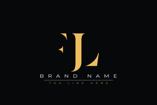 FJL abstract letter logo design. This logo is designed by three abstract letters.
