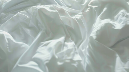 Obraz premium bed with white clean linen