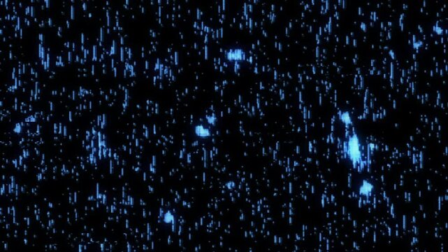 Holographic Glitch Background - Futuristic Digital Noise and Flickering Effect