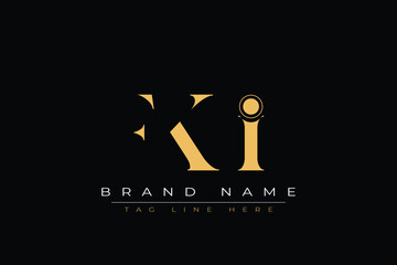 FKI abstract letter logo design. This logo is designed by three abstract letters.