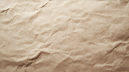 Rustic Elegance: A captivating close-up of crumpled, light brown paper, revealing its soft fibers and textured surface.  The image evokes a sense of nostalgia and handcrafted authenticity. 