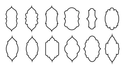 Decorative window shape outline design