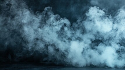 Obraz premium A captivating image of swirling smoke patterns in a dark space creates a mysterious atmosphere, invoking feelings of intrigue and depth, while showcasing abstract artistic expression.